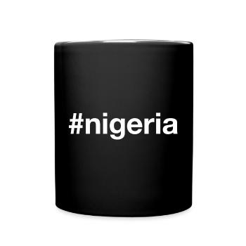 NIGERIA Hashtag - Full Colour Mug - black - Front