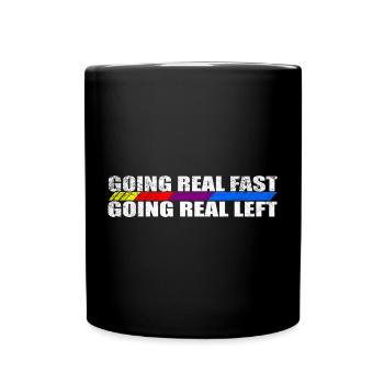 Motif à rayures de course pour les amateurs de vitesse - Mug uni - noir - Devant
