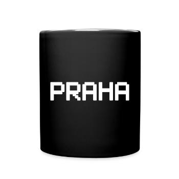 PRAHA Prag Prague - Tasse einfarbig - Schwarz - Vorne