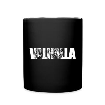 Wolfsruf Typography - Full Colour Mug - black - Front
