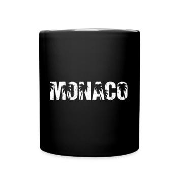 Palmiers de Monaco - Mug uni - noir - Devant
