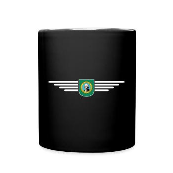 Washington Fan Shirt – Hauptstadt-Stil - Tasse einfarbig - Schwarz - Vorne