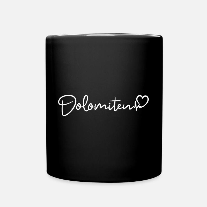 Battements de cœur des Dolomites - Mug uni - noir
