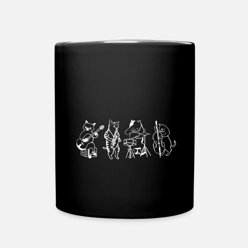 Cats band - Full Colour Mug - black