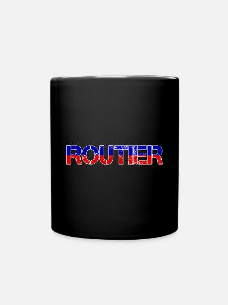 Routier Bleu Blanc Rouge - Mug uni - noir