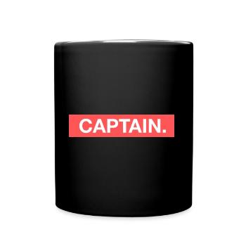 capitaine - Mug uni - noir - Devant