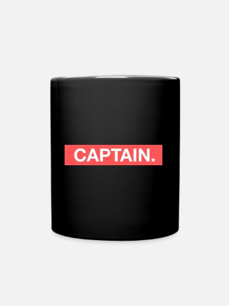 captain - Full Colour Mug - black