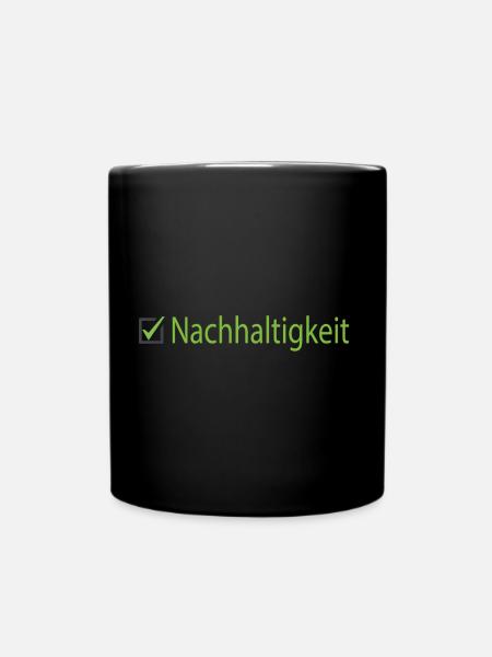 développement durable - Mug uni - noir