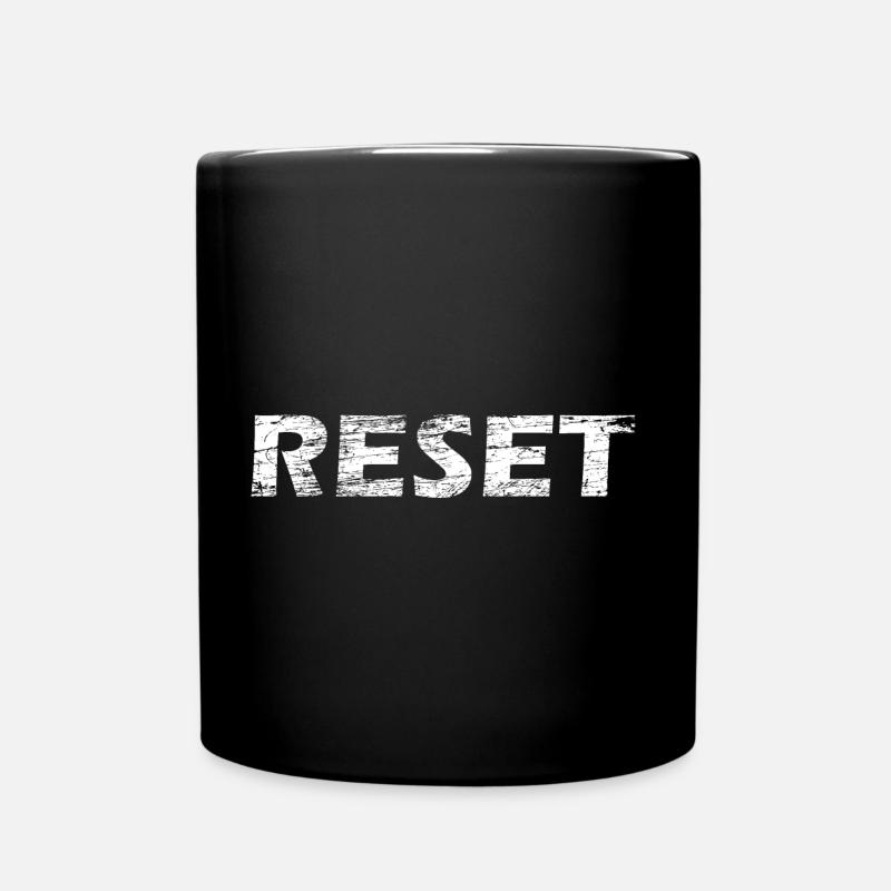Réinitialisation - Mug uni - noir