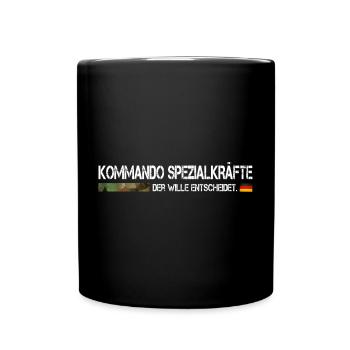 KSK Kommando Spezialkräfte Soldat Bundeswehr - Tasse einfarbig - Schwarz - Vorne