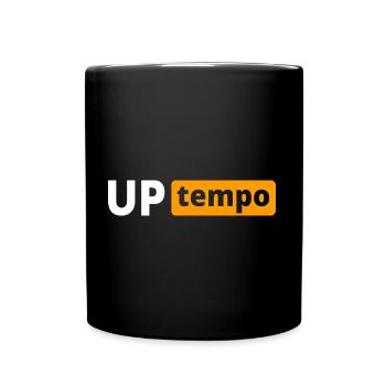 Uptempo - Rave - Hardstyle - Gabber - Gift - Full Colour Mug - black - Front