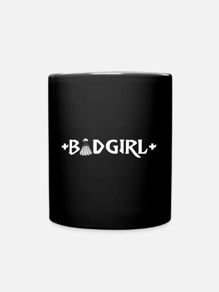 badminton badminton joueur de badminton badminton badgirl - Mug uni - noir