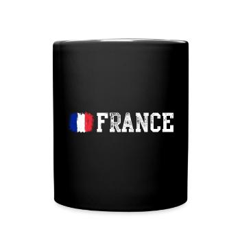 France national flag - Full Colour Mug - black - Front