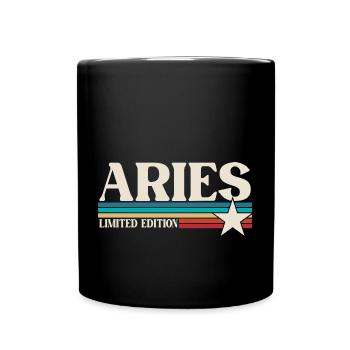 Zodiac sign Aries - Full Colour Mug - black - Front