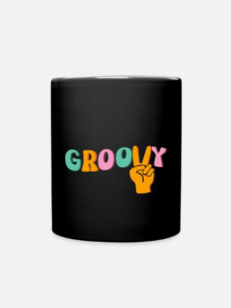 Groovy - Tasse einfarbig - Schwarz