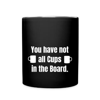 Denglisch Denglish Lustige Sprüche Idee - Tasse einfarbig - Schwarz - Vorne