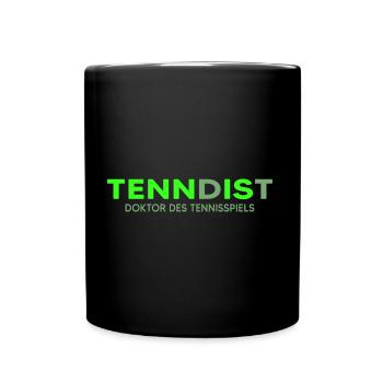 tennis matchball tennis ball - Full Colour Mug - black - Front