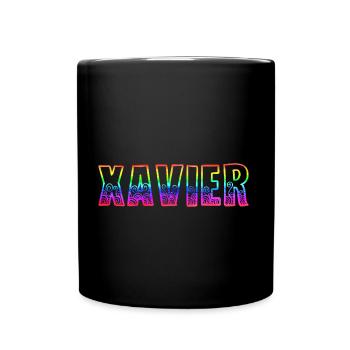 xavier rs arc-en-ciel - Mug uni - noir - Devant