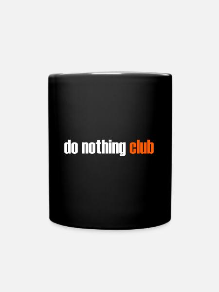Do Nothing Club - Mug uni - noir