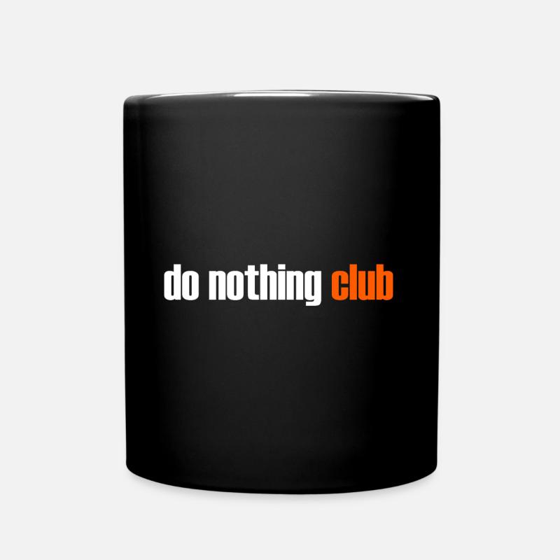 Do Nothing Club - Mug uni - noir