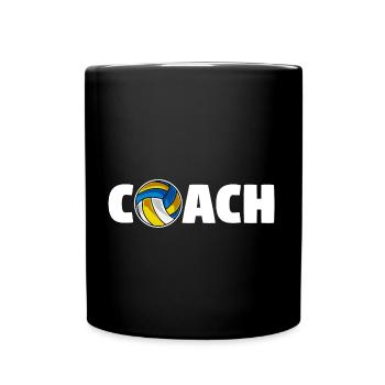 Volleyball Coach Volleyball-Team Spieler - Tasse einfarbig - Schwarz - Vorne