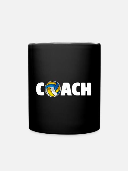 Volleyball Coach Volleyball-Team Spieler - Tasse einfarbig - Schwarz