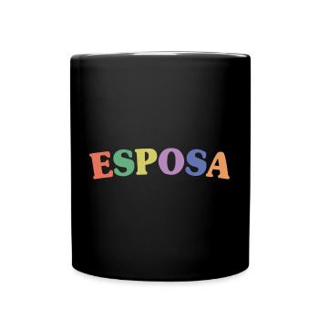 Esposa Cool Wife To Be Bride Couple Wedding Gift - Full Colour Mug - black - Front