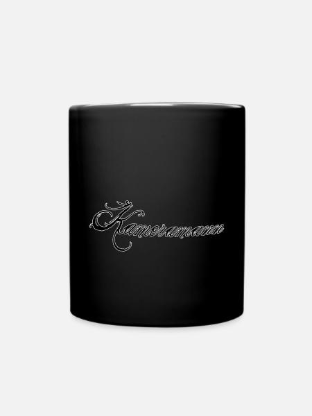 Kameramann - Tasse einfarbig - Schwarz