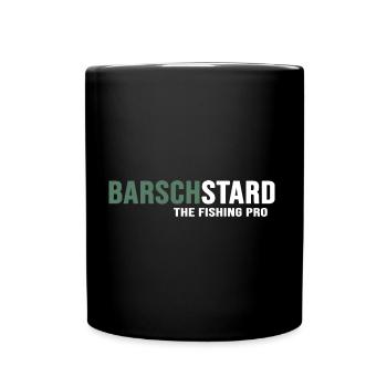 Angeln Angler "Barsch oder Hecht" Angelhaken - Tasse einfarbig - Schwarz - Vorne