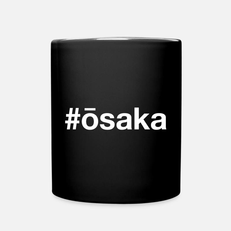 OSAKA Hashtag - Tasse einfarbig - Schwarz