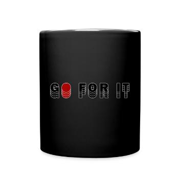 GO FOR IT - Tasse einfarbig - Schwarz - Vorne