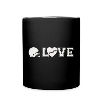 Football Love American Football Love Cadeau - Mug uni - noir - Devant