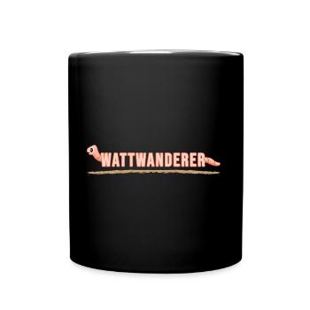 wattwandern moin moin nordisch wattwurm nordsee - Tasse einfarbig - Schwarz - Vorne