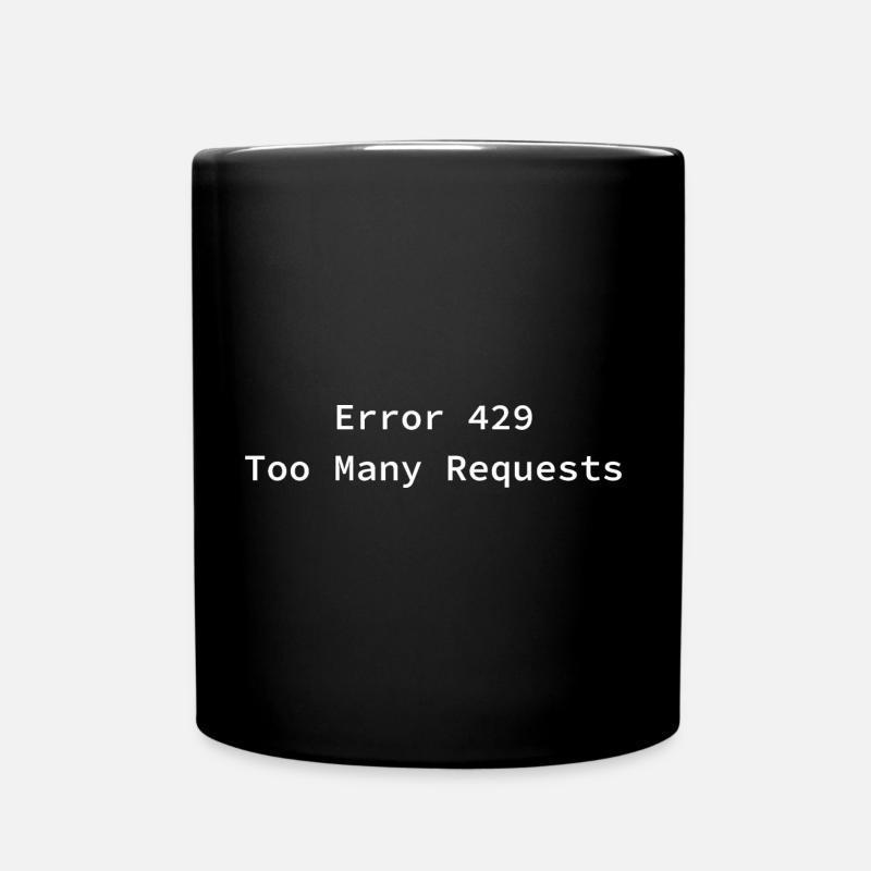 Erreur 429 - Mug uni - noir