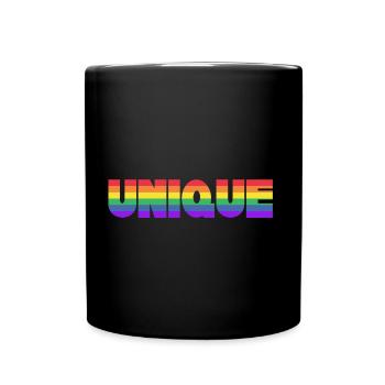 UNIQUE - EINZIGARTIG - Tasse einfarbig - Schwarz - Vorne