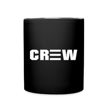 Crew white design - style for your team - Full Colour Mug - black - Front