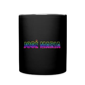 josé maria rs regenbogen - Tasse einfarbig - Schwarz - Vorne