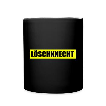 Löschknecht - Feuerwehr - Ehrenamt - Freiwillig - Tasse einfarbig - Schwarz - Vorne