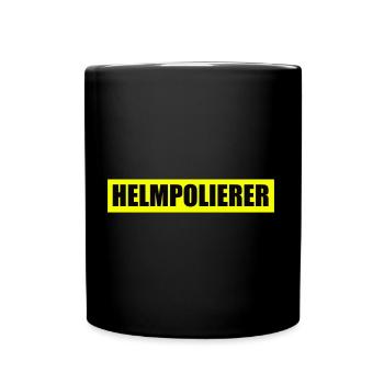 Helmpolierer - Feuerwehr - Ehrenamt - Freiwillig - Tasse einfarbig - Schwarz - Vorne