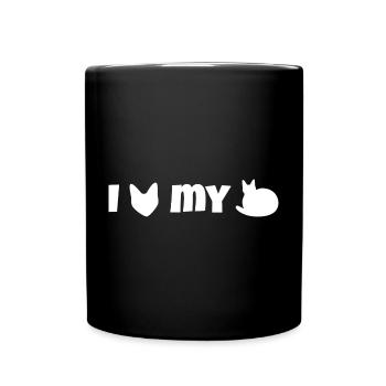 I heart my loaf - Full Colour Mug - black - Front