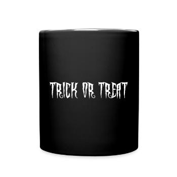 Trick or treat - Tasse einfarbig - Schwarz - Vorne