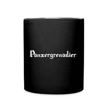 Panzergrenadier Soldaten Armee Truppengattung - Tasse einfarbig - Schwarz - Vorne