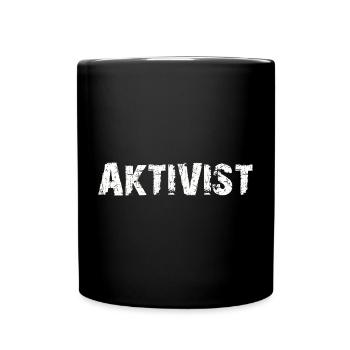 AKTIVIST - Tasse einfarbig - Schwarz - Vorne