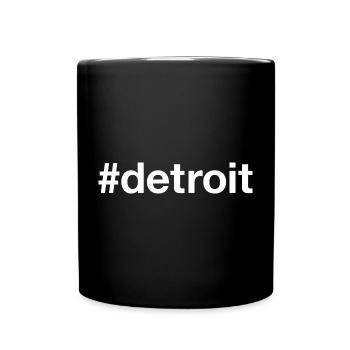 Hashtag de Détroit - Mug uni - noir - Devant