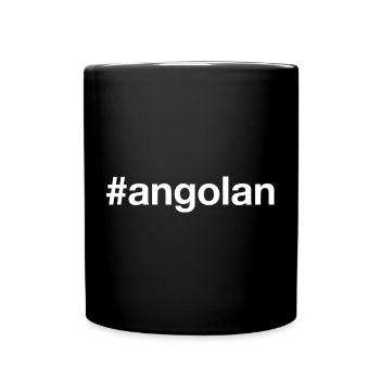 ANGOLAN Angola Hashtag - Full Colour Mug - black - Front