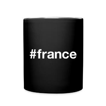 FRANCE Hashtag - Tasse einfarbig - Schwarz - Vorne