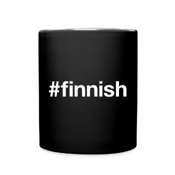 FINNISH Finland Hashtag - Full Colour Mug - black - Front