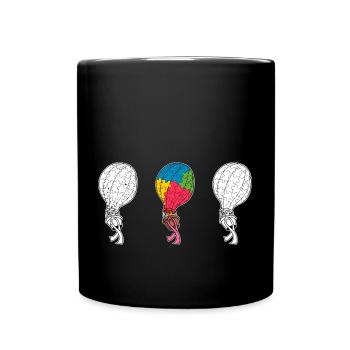 Ballon autistique autisme chose Puzzle pièce Be Kind - Mug uni - noir - Devant
