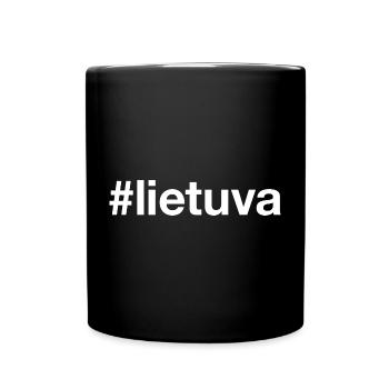LIETUVA Lithuania Litauen Hashtag - Tasse einfarbig - Schwarz - Vorne