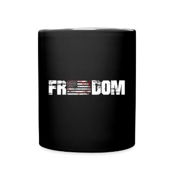Patriotic USA Home Map Grunge Tee - Mug uni - noir - Devant